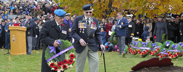 Remembrance day ceremony sullivans pond