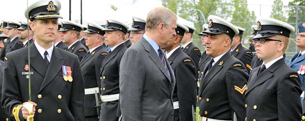 Prince Andrew reviews Royal Guard