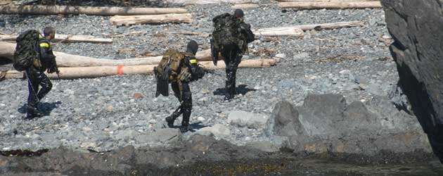 Amphibious Scout Team 2 comes ashore