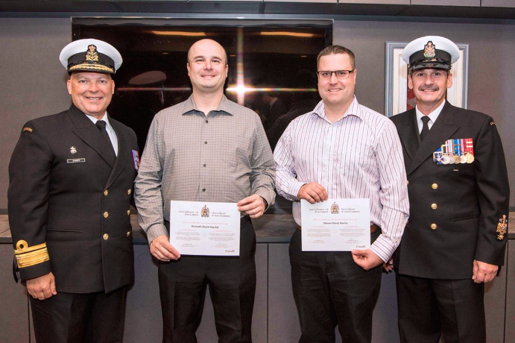 From left: RAdm Craig Baines