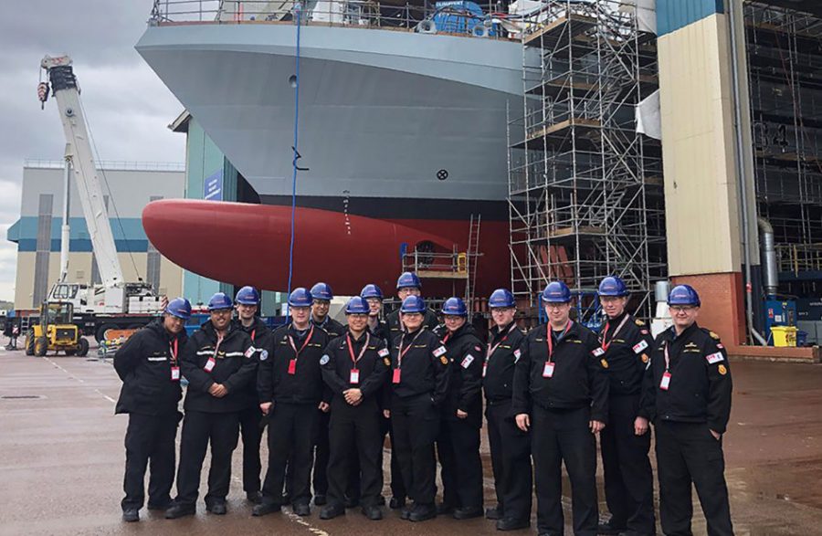 Sailors get glimpse of future warship : Pacific Navy News