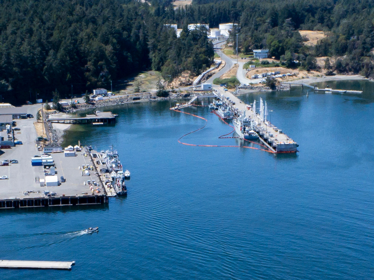 D and F Jetty seen from the East at CFB Esquimalt on July 10. Photo: Sergeant Malcolm Byers, MARPAC Imaging Services
