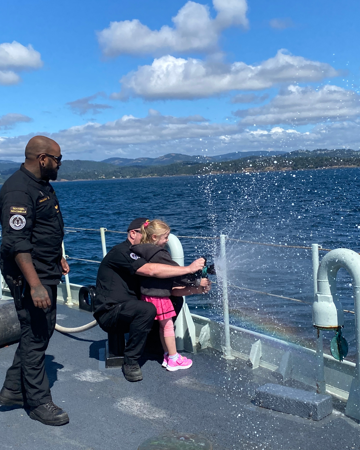 Families enjoyed the entertainment and educational opportunities with the Patrol Craft Training Unit during the Family Day Sail on July 25.