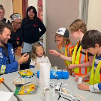 Campers from PSP’s STEM camp learn about submarines through activities led by sponsor, Babcock. Photos provided.