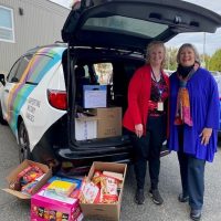 Care packages collected by the Esquimalt MFRC and Cowichan Valley Hospital are packaged and sent off to HMCS Ottawa while deployed over the holidays. Photos provided.