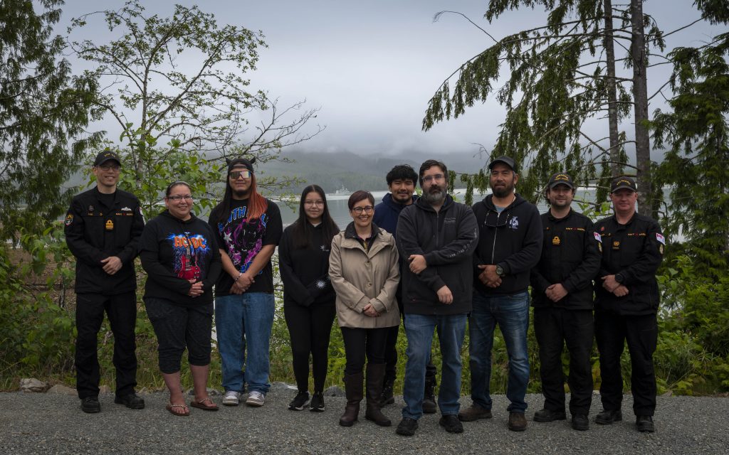 Indegineous members tour at Secret Beach, 26 June 2025.
Photo Credit: Sailor 3rd Class Veni Colico, MARPAC Imaging Services, Esquimalt, BC