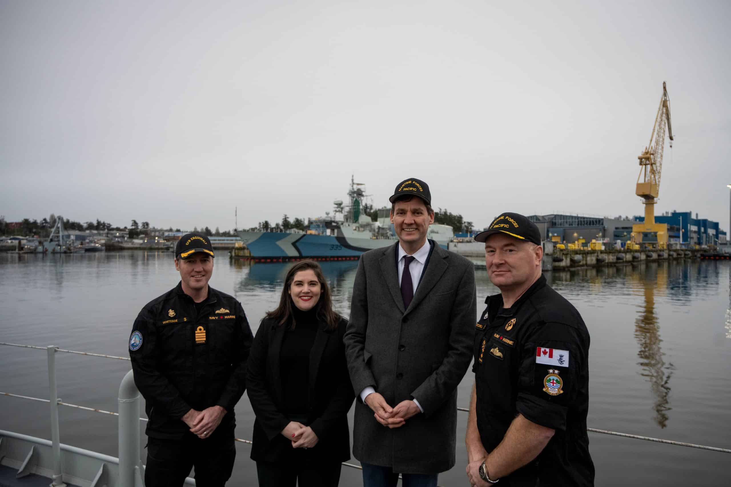 Rear-Admiral Patchell Hosts Premier Eby to Highlight Strategic Importance of Canada’s West Coast Naval Hub