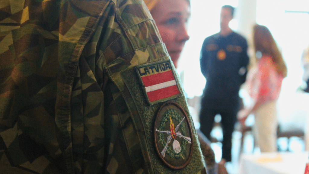 Foreign service attachés from 20 nations stopped at Canadian Forces Base (CFB) Esquimalt on May 12 and 13 to discuss Royal Canadian Navy (RCN) operations and the evolving maritime region with RCN leadership. Photo: Lindsay Groves, Lookout Newspaper